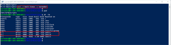 Run and connect a WSL distro with a specific user